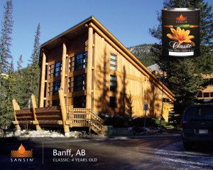 Banff log home