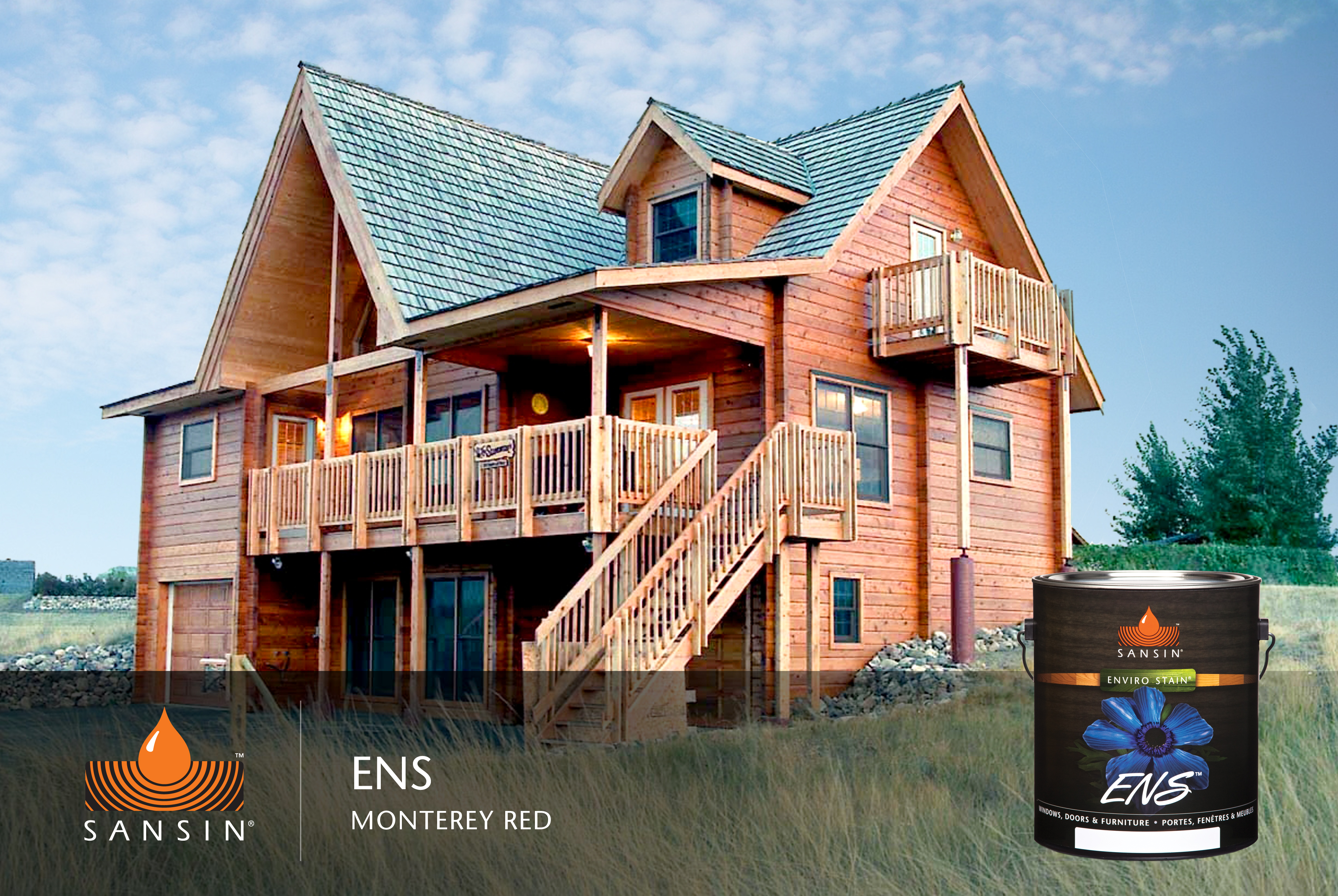 Log Homes Exterior Finishes | The Sansin Corporation