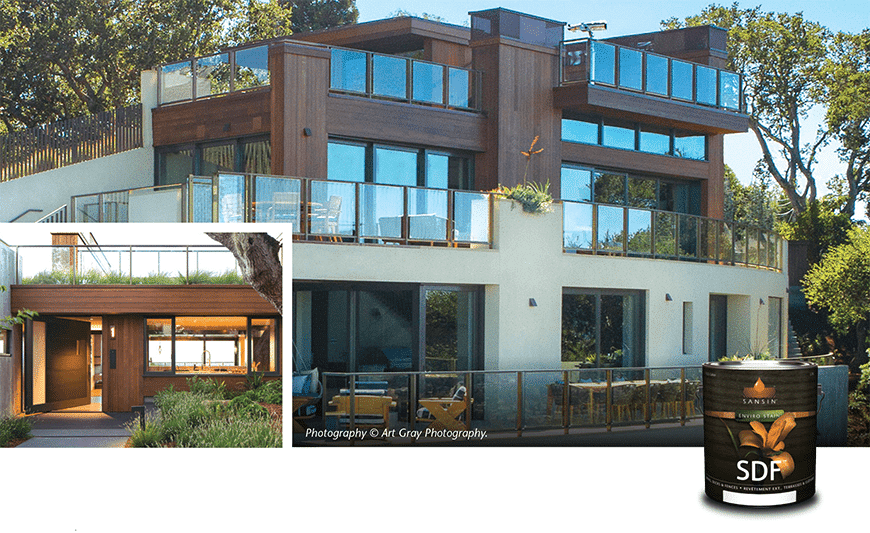 Stunning California Hills Cedar Home Protected by Sansin