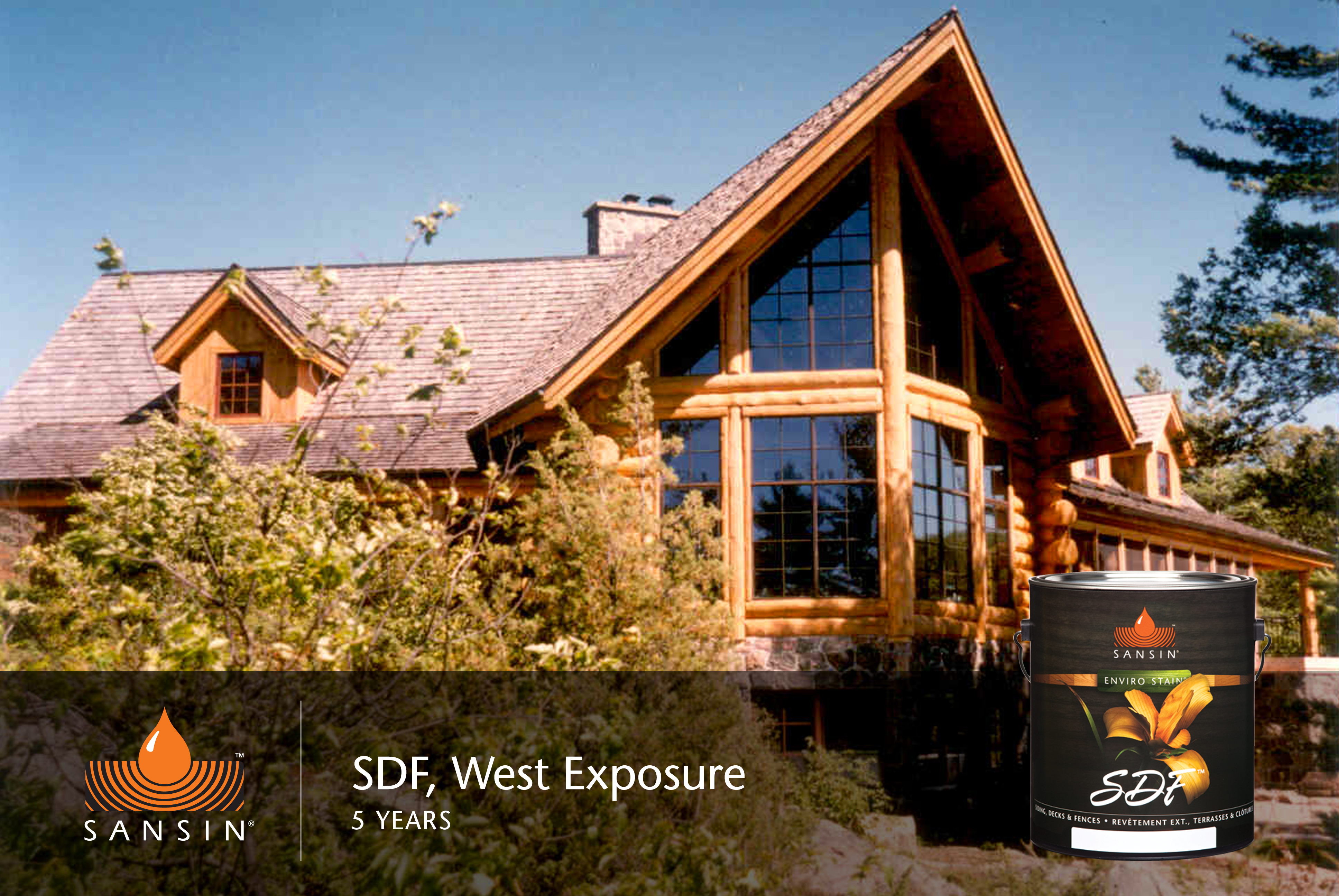 Log Homes Exterior Finishes | The Sansin Corporation