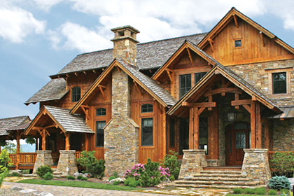 Log Homes Exterior Finishes The Sansin Corporation